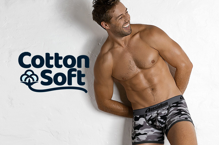 Boxerky AussieBum CottonSoft Camo Black Hipster6
